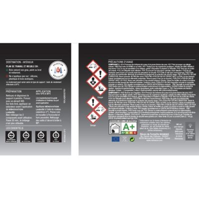 Résine multisupports Résinence Rénovation Laquée brillant colorée blanc dune 500ml