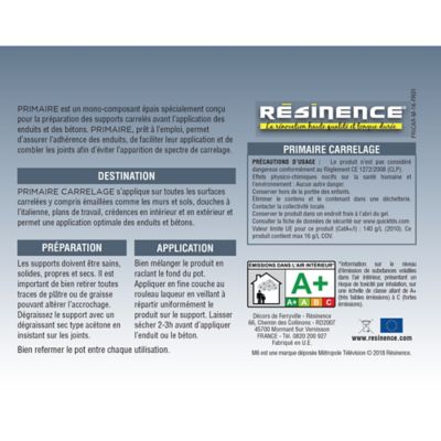 Résine primaire carrelage Résinence 2kg