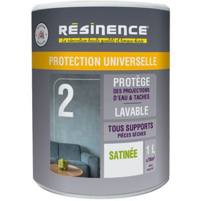 Résine protection universelle zone sèche satin 1L Résinence Castorama