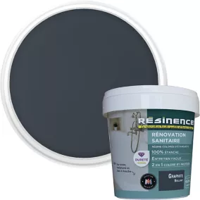 Résine sanitaire Résinence graphite brillant 0,25L