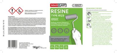 Résine type R123 + durcisseur époxy type R614 1kg