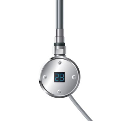 Resistance electrique radiateur avec thermostat écran LCD en acier chrome 300 W