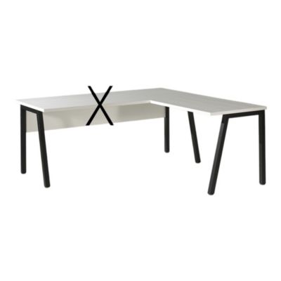 Retour pour Bureau Collection SOON Coloris Blanc et Noir Extension ...