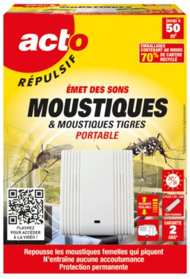 Retro répulsif Ultrasons anti moustiques