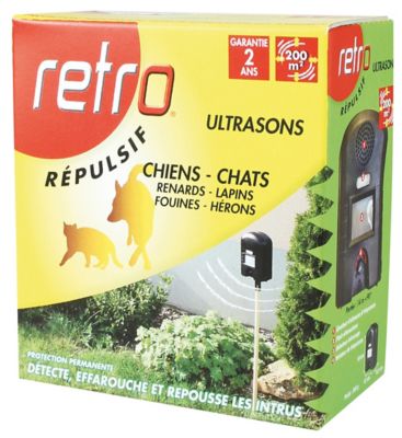 Retro répulsif ultrasons chiens-chats, 1 émetteur