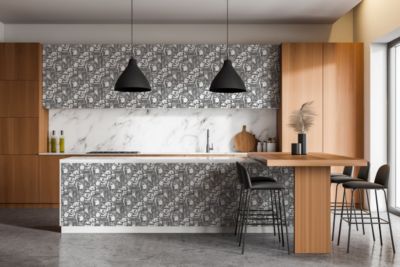 Revêtement Adhésif Pour Meubles Wallfluent 100x50 cm Motif Ancien Découpe Facile, Rénovation Intérieure,