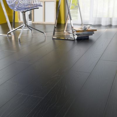 Revetement De Sol Stratifie Decor Chene Noir Assoluto Castorama