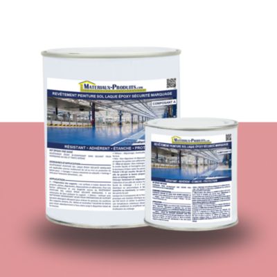 Revêtement peinture sol laque époxy sécurité marquage Kit de 10 Kg Rose RAL 020 70 30 - REVET15 - MATPRO