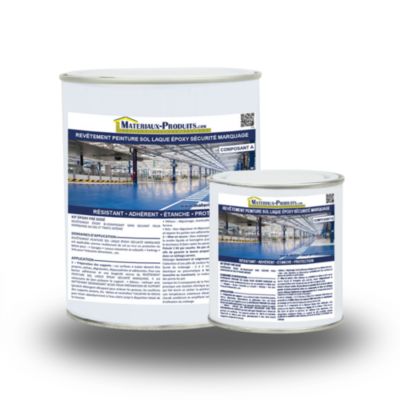Revêtement peinture sol laque époxy sécurité marquage Kit de 5 Kg Blanc - REVET15 - MATPRO