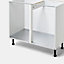 Revêtement pour meuble de cuisine GoodHome Sonchu métal l. 100 x P. 50 cm