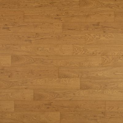 Revêtement de sol plaqué chêne finition verni coloris blond Ep 10mm