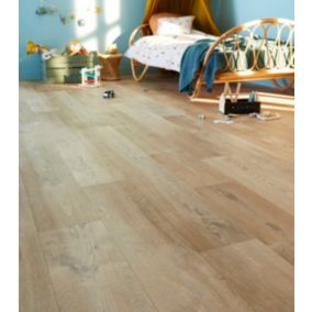 Revêtement sol PVC Blacktex imitation parquet chêne clair 4m (vendu au m²)