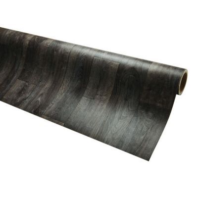 Revêtement De Sol PVC Anthracite EXPOTOP - 16,90€/m² - Vendu Au Mètre, Vinyle BFL-S1, 2mm D'épaisseur