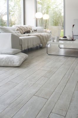 Revêtement sol PVC Funtex Playa blanc 4 m, Gerflor (vendu au m²)