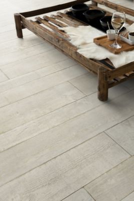 Revêtement sol PVC Funtex Playa blanc 4 m, Gerflor (vendu au m²)