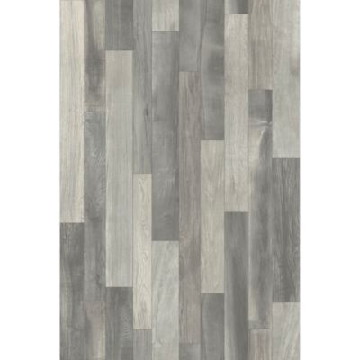 Revêtement sol PVC Plaza effet parquet chêne gris 4m (vendu au m²)
