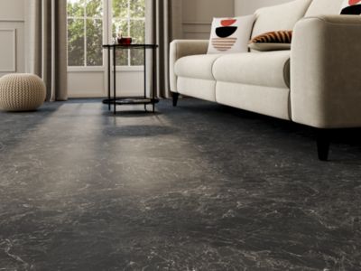 Revêtement sol PVC Tarkett Iconik Life noir 2m (vendu au m²)