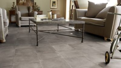 Revêtement sol PVC Tarkett Mid gris 4 m (vendu au m²)