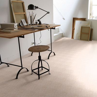 Revêtement sol PVC Tarkett Pluton uni beige 4m (vendu au m²)