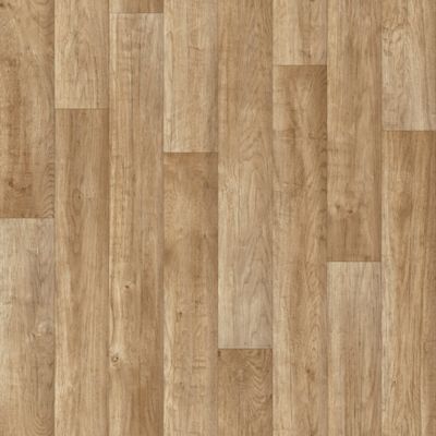 Revêtement sol PVC Trento imitation parquet chêne moyen 4m (vendu au m²)