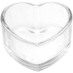 Rico Design Bougeoir en verre coeur 7,7 cm