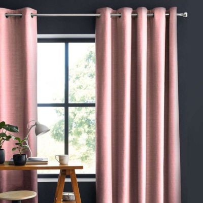 Rideau 100% coton rose 150x250