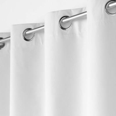 Rideau 100% occultant en microfibre (140x260 cm - Blanc)