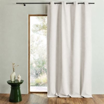 Rideau 100% occultant thermique phonique chiné MIDNIGHT (135x260 cm - Ivoire)