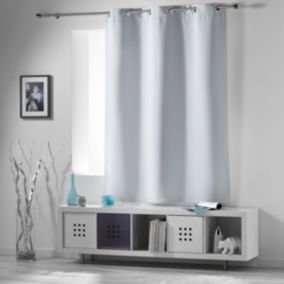 Rideau 90 % occultant radiateur petite hauteur (135x180 cm - Blanc)