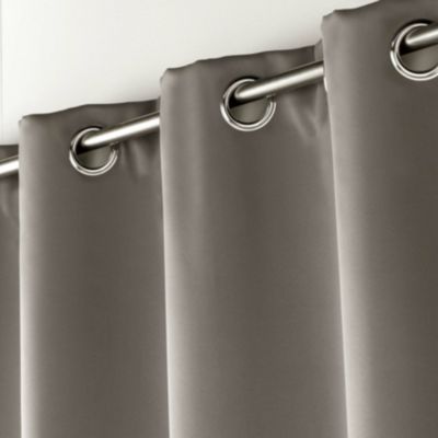 Rideau 90 % occultant radiateur petite hauteur (135x180 cm - Gris Perle)