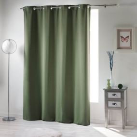 Rideau 90 % occultant radiateur petite hauteur (135x180 cm - Kaki)