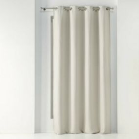 Rideau a oeillets 135 x 240 cm occultant tisse tramina Naturel
