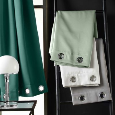 RIDEAU A OEILLETS 135 x 240 CM OCCULTANT UNI OCCULT KAKI - 135x240cm - Vert kaki