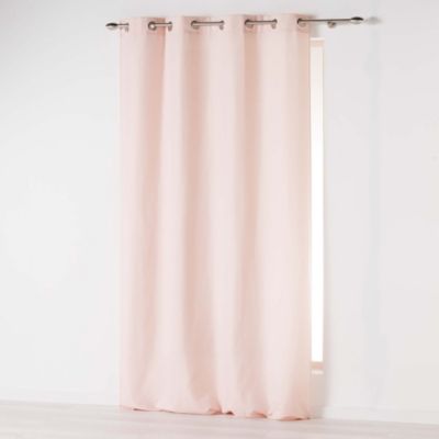 Rideau a oeillets Absolu Rose 140 x 260 cm