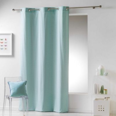 Rideau a oeillets Collection Galactic Menthe