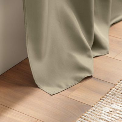 Rideau a oeillets Polyester uni Essentiel Lin 140 x 280 cm