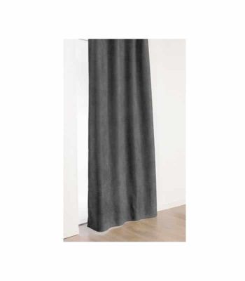 Rideau Alaska à galon fronceur isolant et 100 % occultant - 140x240cm - Gris anthracite