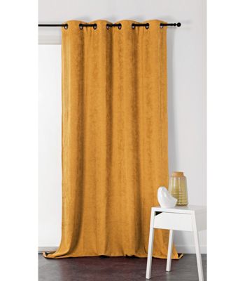 Rideau "Alaska" isolant 3 en 1 thermique, phonique et obscurcissant - 140x260cm - Moutarde