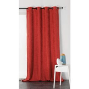 Rideau Alaska isolant et 100 % occultant (140x260 cm - Rouge Orangé)