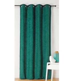 Rideau Alaska isolant et 100 % occultant (140x350 cm - Vert emeraude)