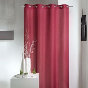 Rideau ameublement 80 % occultant (140x260 cm - Bordeaux)