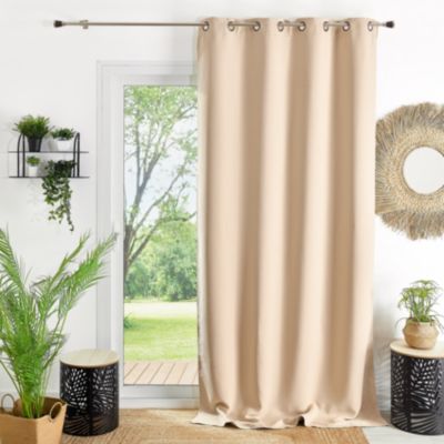Rideau ameublement 80 % occultant (140x260 cm - Ivoire)