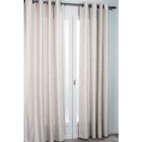 Rideau ameublement aspect laineux - 140x260cm - Beige