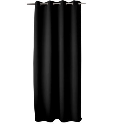Rideau Anti-Feu Occultant avec Œillets, 140x260cm, Catégorie Ignifugé M1, Collection Flamme, CMADECO - Noir