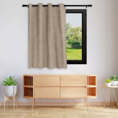 Rideau anti-froid doublé polaire (140x180 cm - Naturel)