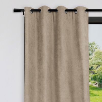 Rideau anti-froid doublé polaire (140x180 cm - Naturel)