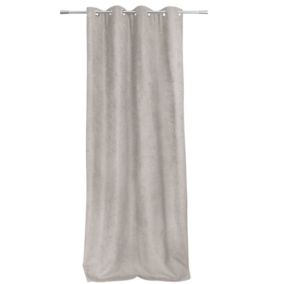 Rideau anti-froid doublé polaire (140x260 cm - Beige)