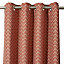 Rideau Asar Effet jacquard 260x140cm GoodHome Terracotta