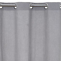 Rideau Beaumaris lin gris l.140 x H.240 cm