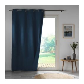 Rideau bleu marine 100% occultant black out 140x260cm - 140x260cm - Bleu marine